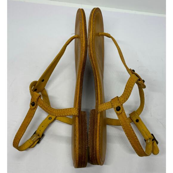 Frye Carson T Strap Leather Studded Ankle Strap Casual Thing Sandals Size 9 - Picture 5 of 8